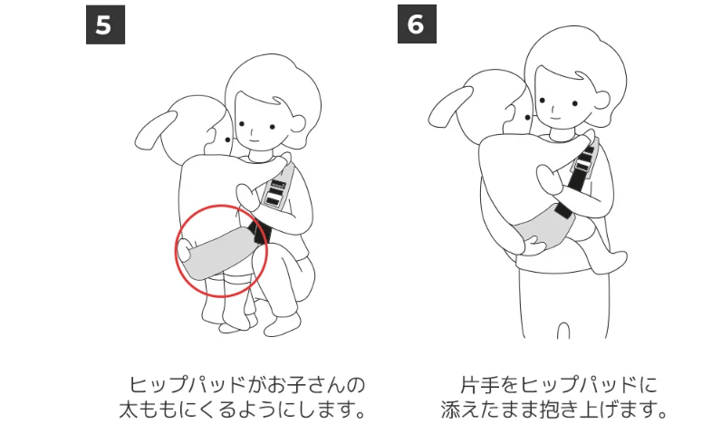 グスケット抱っこ紐の使い方③